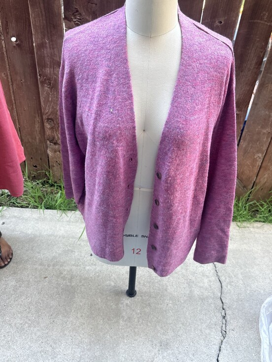 Old Navy Jackets & Blazers - Old Navy Pink Purple Button Cardigan